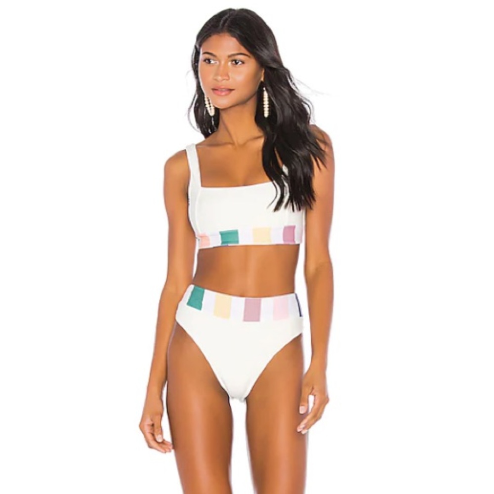 Tularosa Mack Bikini in Rainbow Stripe